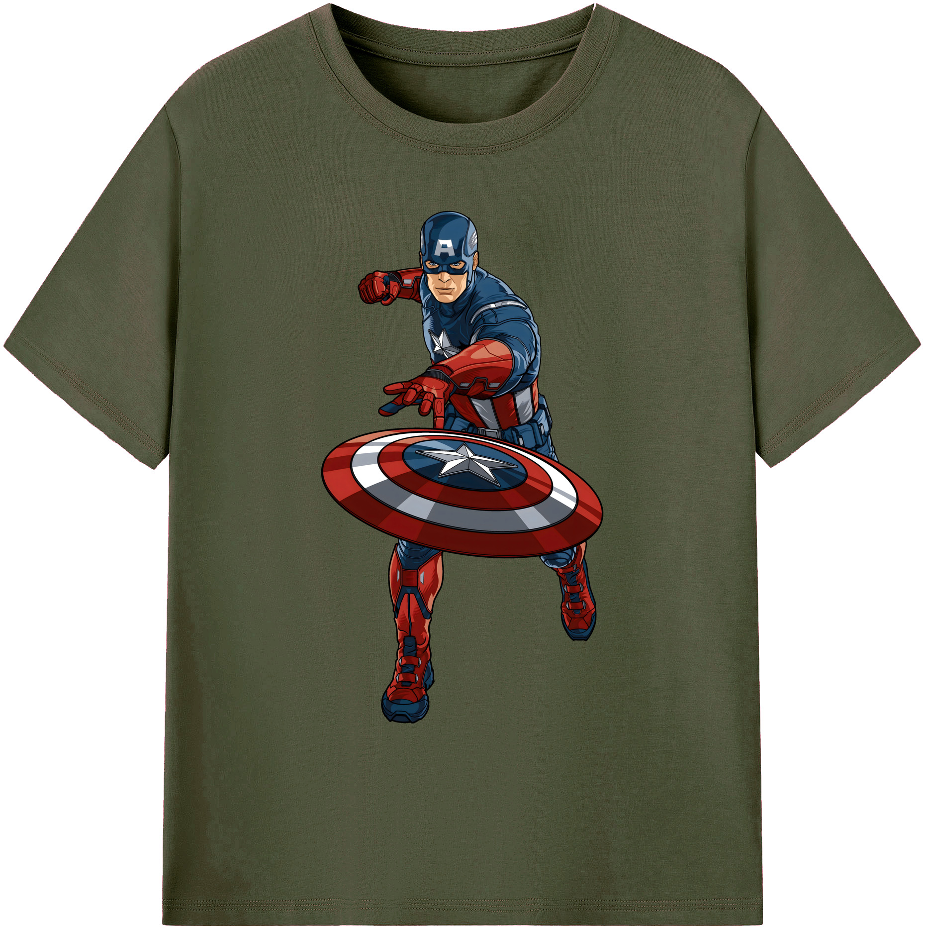 （画像用） アベンジャーズ The Avengers 綿100％ メンズ半袖Tシャツ｜肌触りやわらか＆通気性